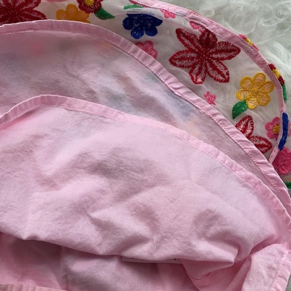 The BEST outfit for a girl Janie & Jack Bubblegum Pink embroidered skirt - Picture 3 of 5